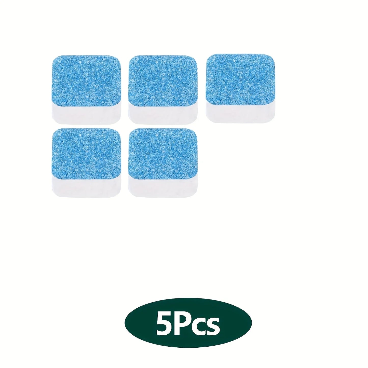 Washing Machine Cleaner Tablets 5/25/35 Count, Lemon Scent, Deep Cleaning, Dirt Remover, Clean Laundry Washer Drum and Tub