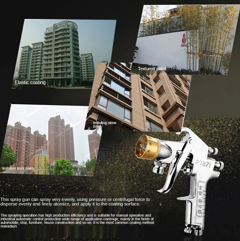 Spray gun colorful marble paint water sand spray paint gun imitation stone paint spray nozzle latex paint spray gun