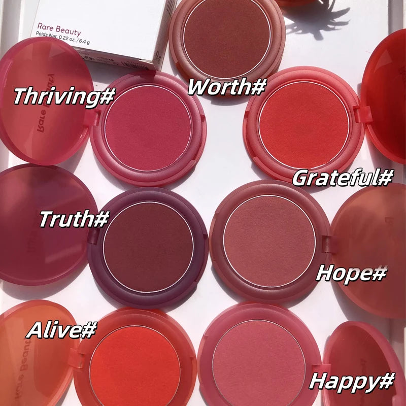 Rare Beauty The Cream To Powder Blush Has A Dreamy Color and A Long-lasting, Blurry Matte Effect Skin Texture Isn't Emphasized