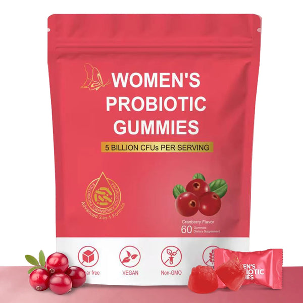 Women Probiotic Gummies - Premium Feminine Balance Gummies - for Women's Health & Wellness - Immune Support - Vegan, Gluten-Free