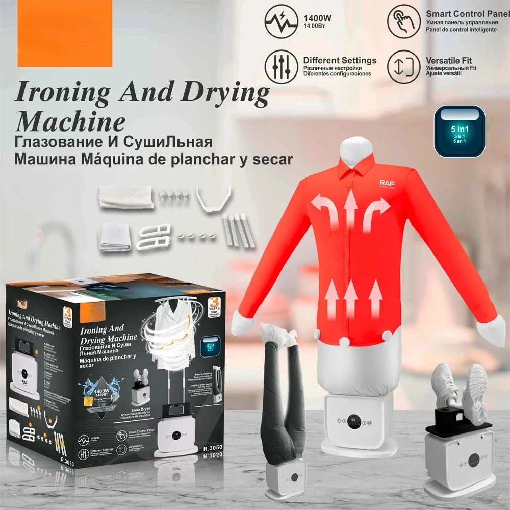 Automatic Garment Iron Machine Air Dry Heater Mini Folding Ironing Portable Clothes Dryer Electric Clothes Dryer for Home Use