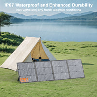 MHPOWOS 220W Foldable Solar Panel 20V Solar Charger for Ecoflow Bluetti ANKER Power station, IP67 Waterproof for Camping RV