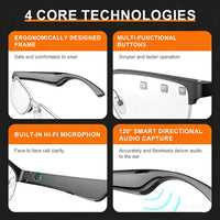 Smart Glasses, Polarized Sunglasses with Speaker,