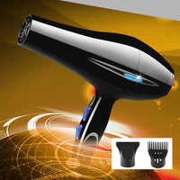 Dryer 2200W With Diffuser Black Dryer 2200W Powerful Hair Dryer With Dryer Attachments Styling Nozzles Pointed Tail Comb Flat